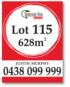 real estate sign graphic design