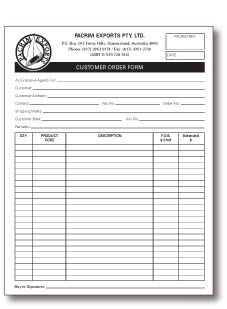 order book design
